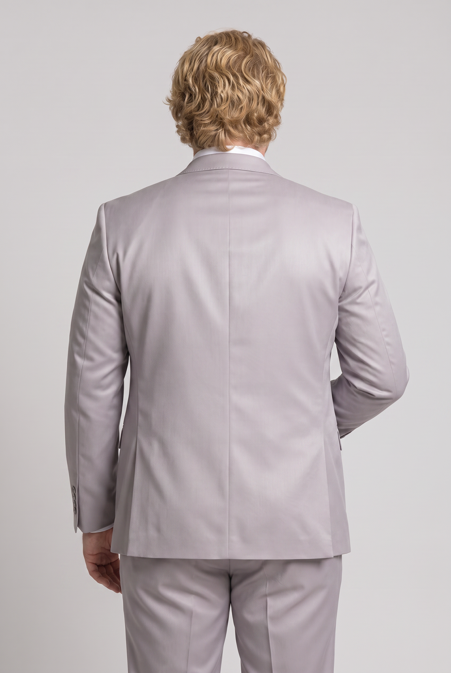 Calça Plus Size Slim Italiano Poliviscose - Cinza Claro