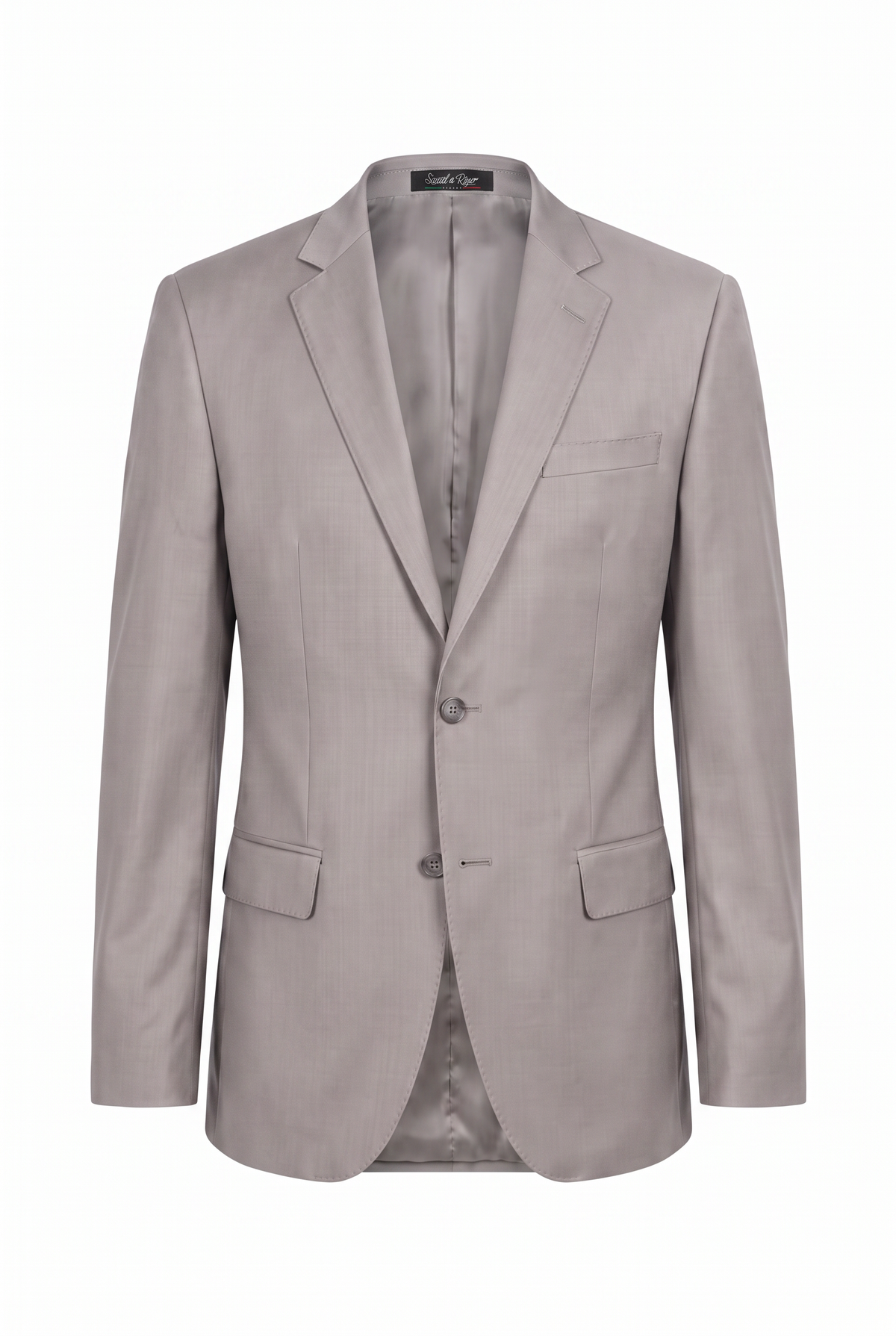 Terno Plus Size Regular Italiano Microfibra - Cinza Claro