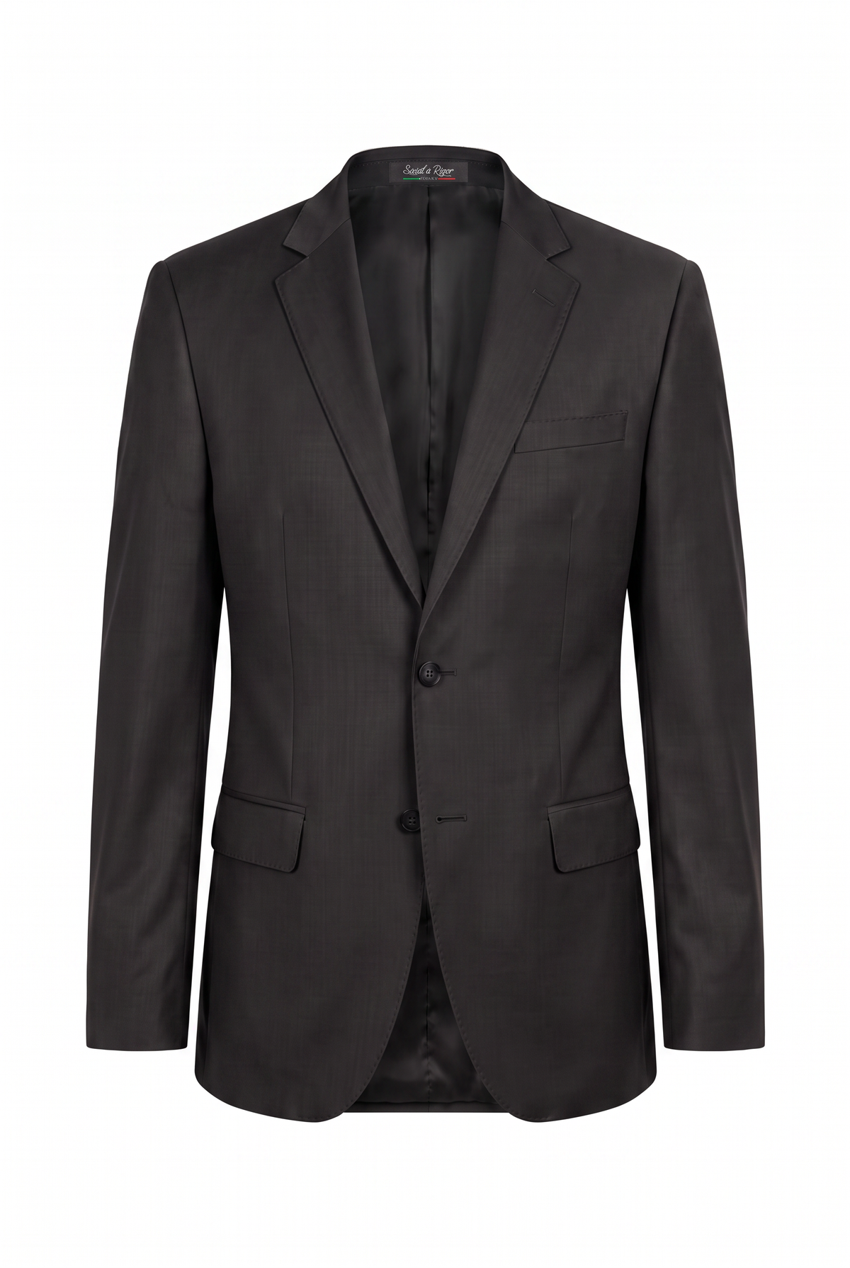 Costume Slim Italiano Poliviscose - Preto