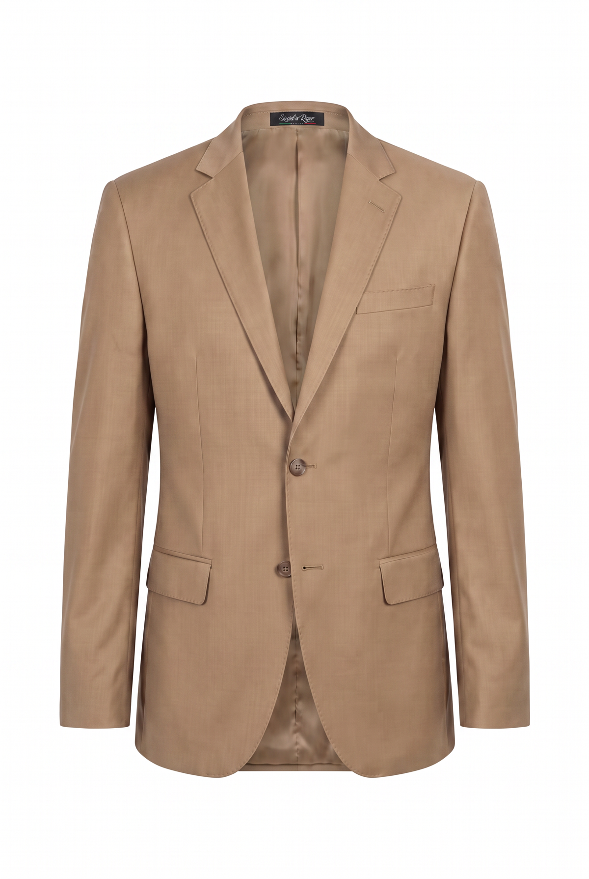 Costume Slim Italiano Poliviscose - Cáqui