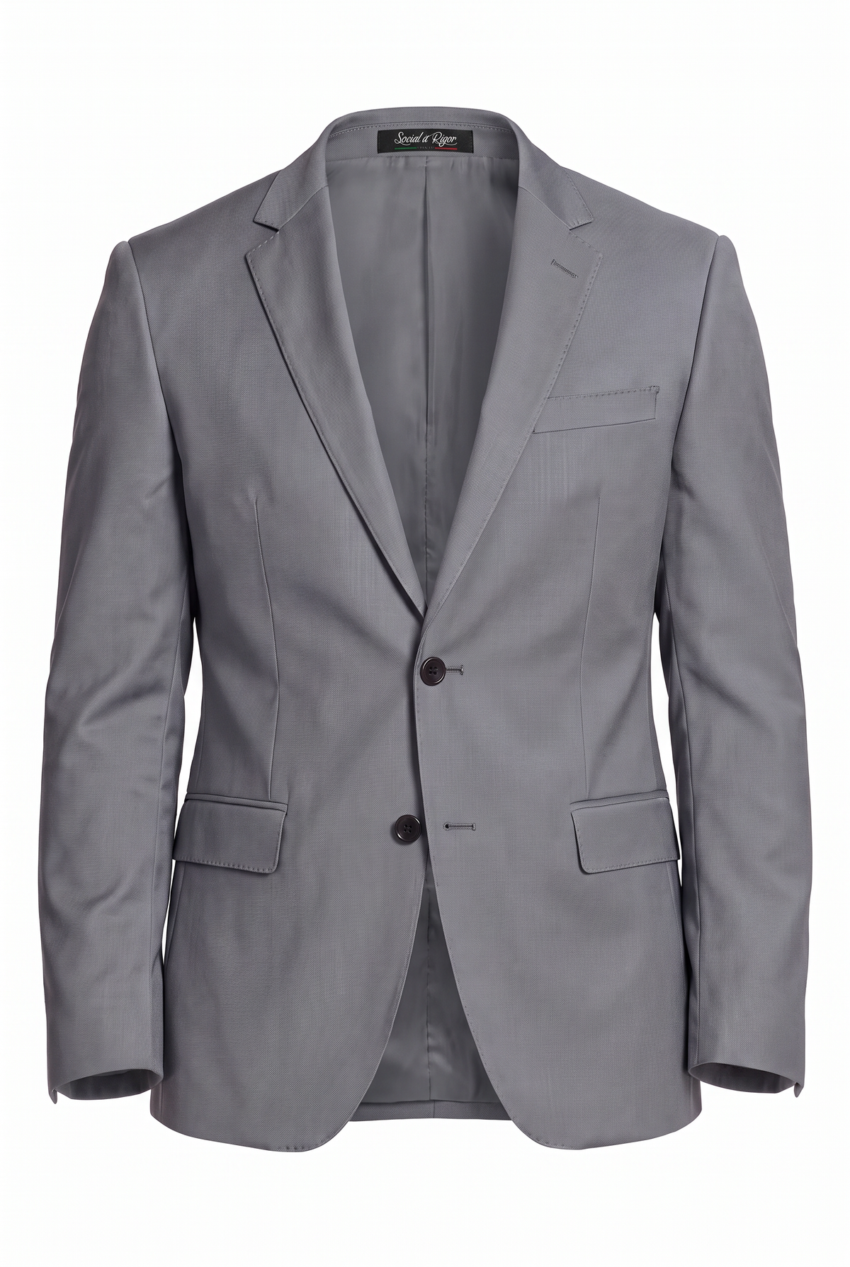 Costume Regular Italiano Microfibra - Cinza Médio