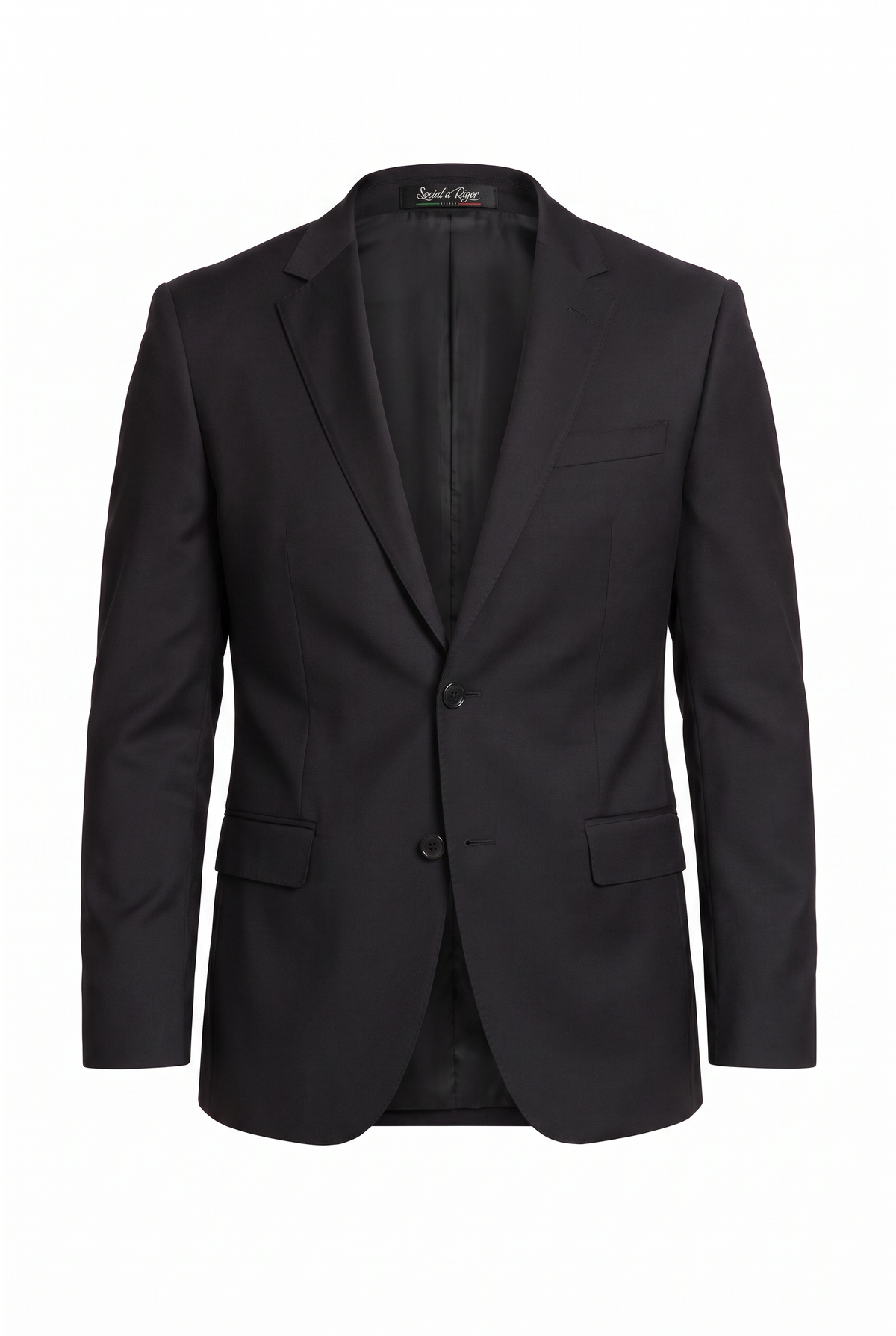 Costume Slim Italiano Lã Fria - Preto