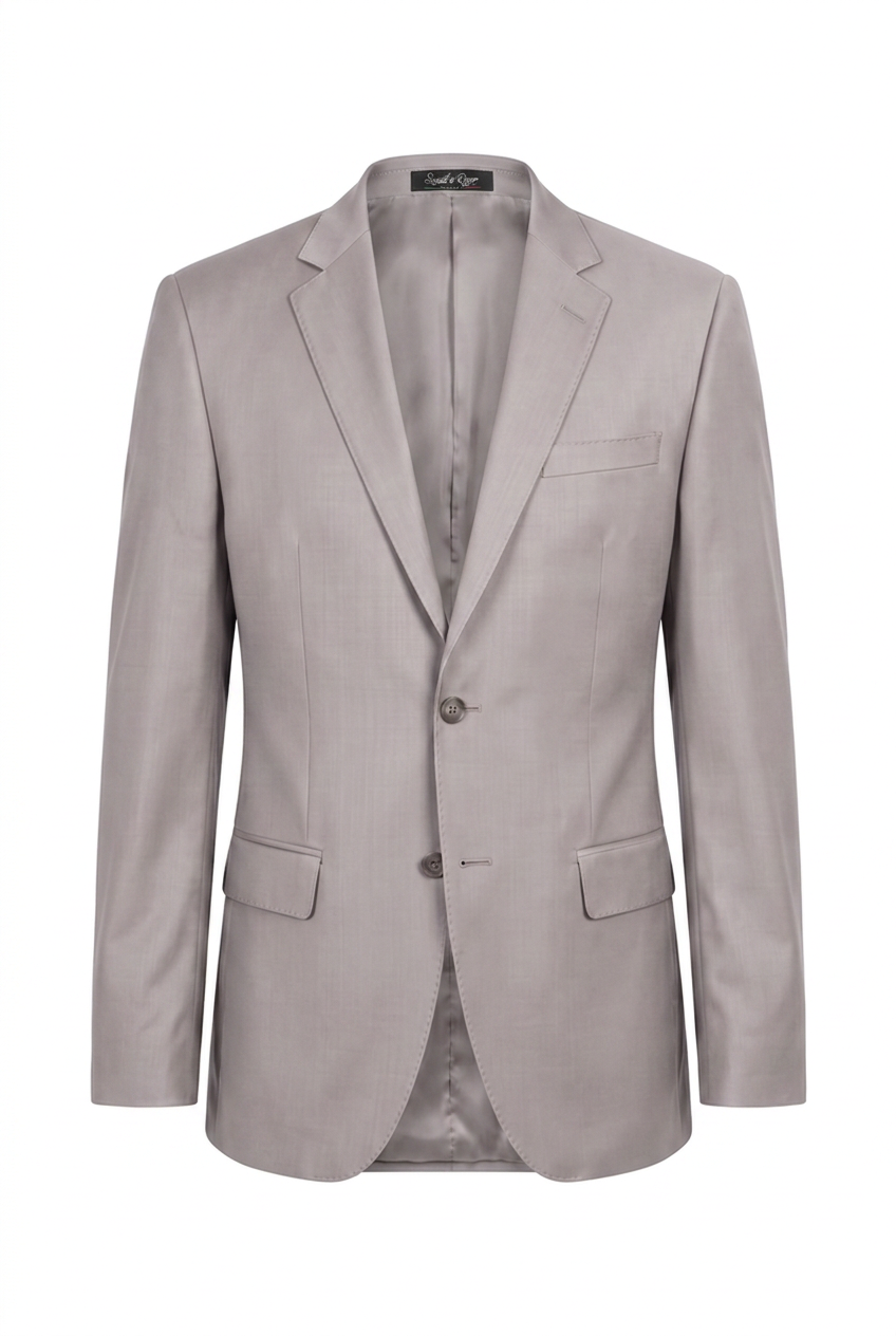 Blazer plus size poliviscose cinza claro - ghost mannequin
