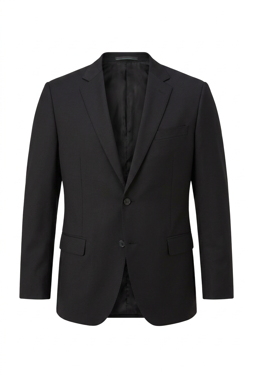Blazer plus size microfibra preto - ghost mannequin