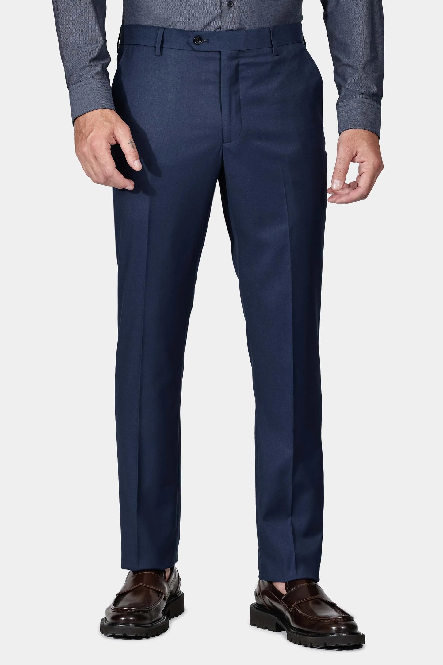 Costume Regular Italiano Microfibra - Azul Marinho