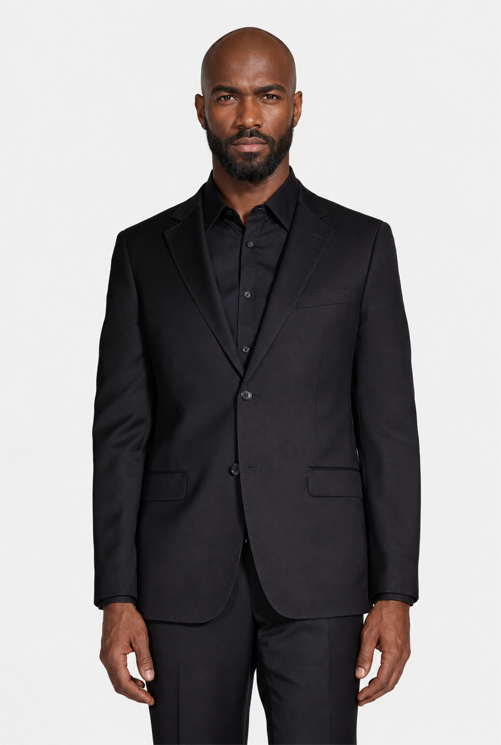 Costume Regular Italiano Microfibra - Preto