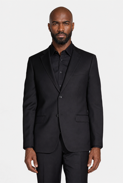 Costume Regular Italiano Microfibra - Preto
