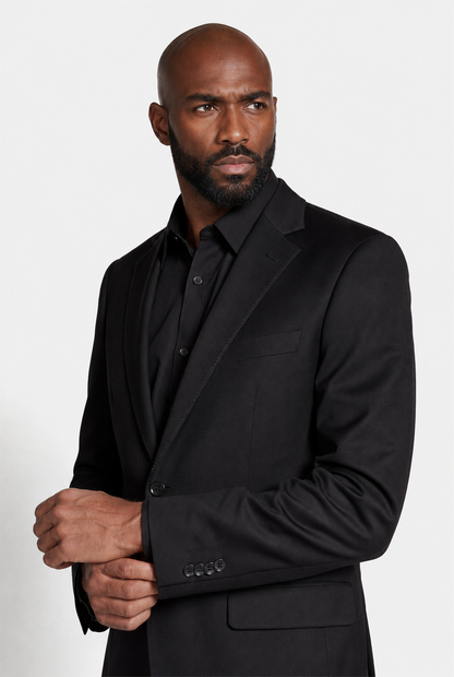 Costume Regular Italiano Microfibra - Preto