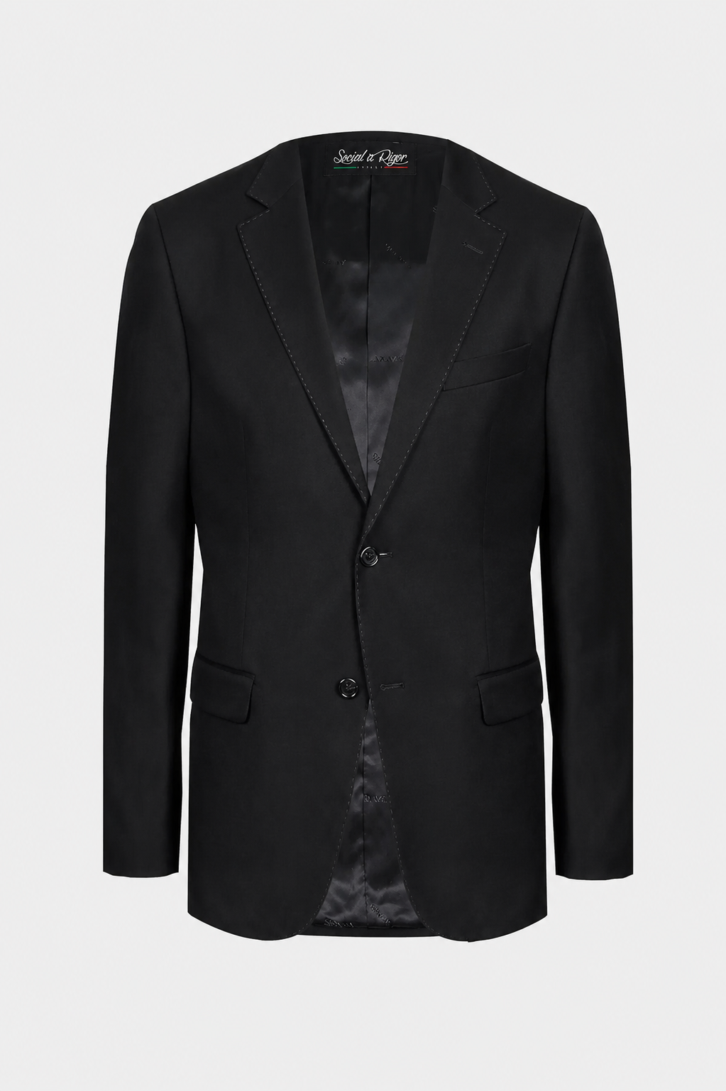 Costume Regular Italiano Microfibra - Preto