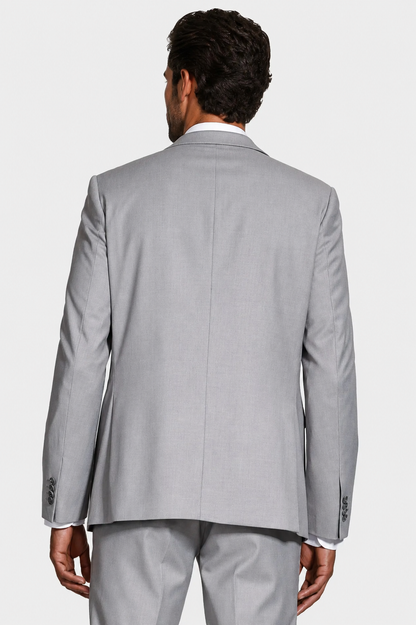 Costume Regular Italiano Microfibra - Cinza Claro