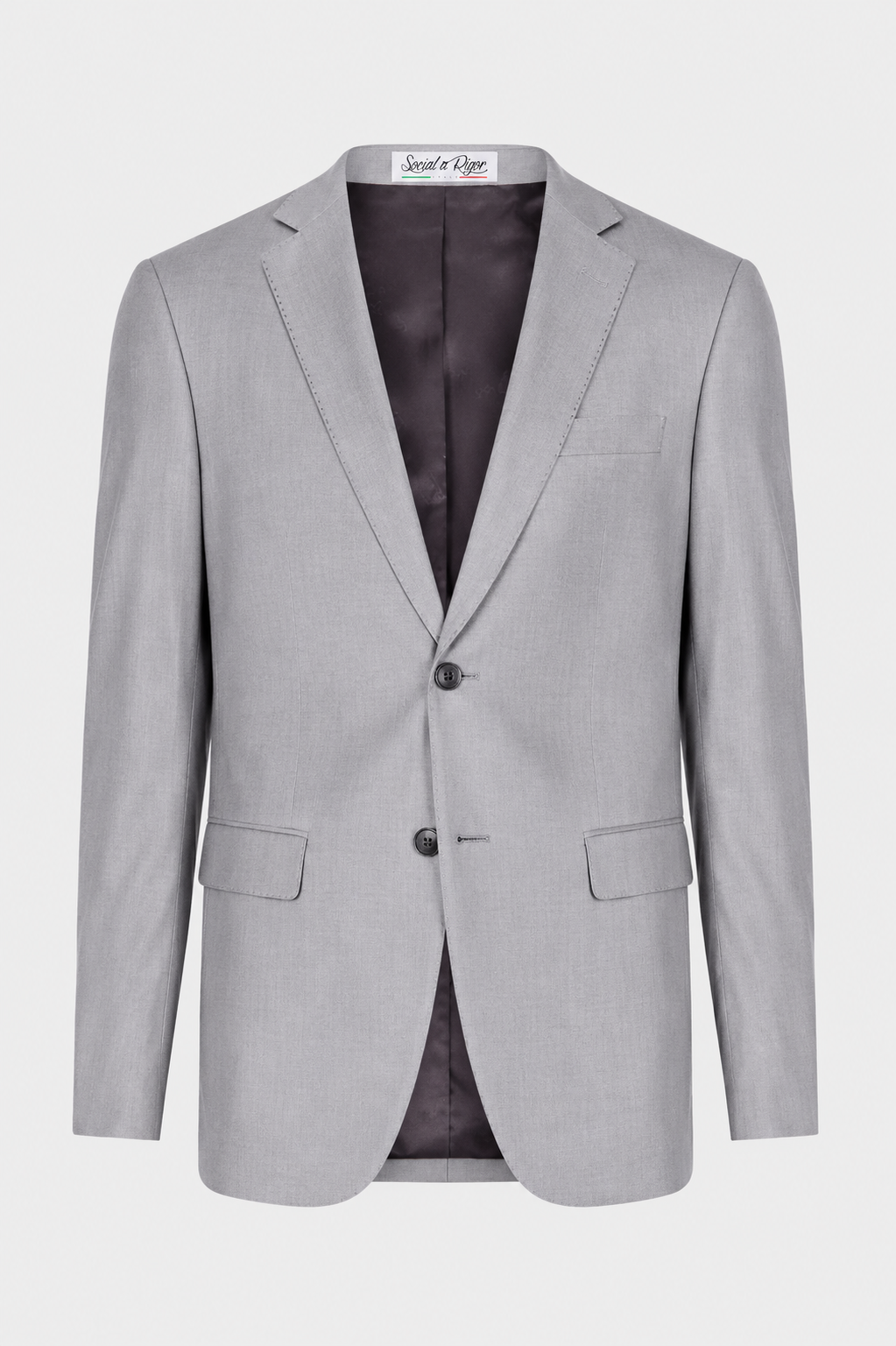 Costume Regular Italiano Microfibra - Cinza Claro