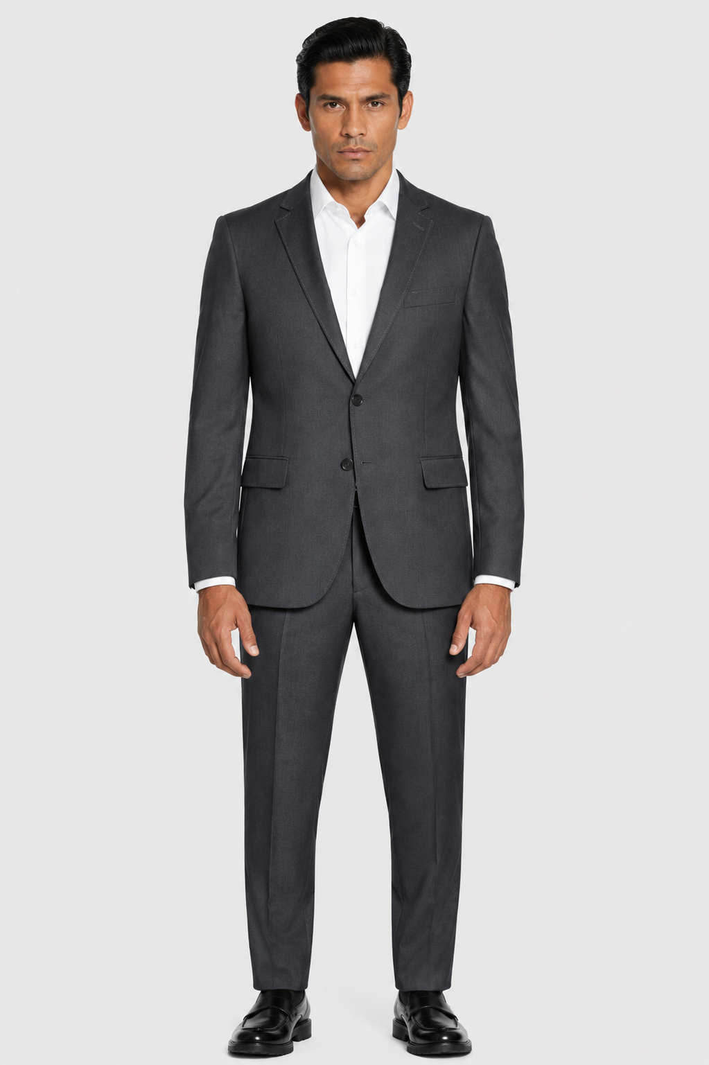 Costume Regular Italiano Microfibra - Chumbo