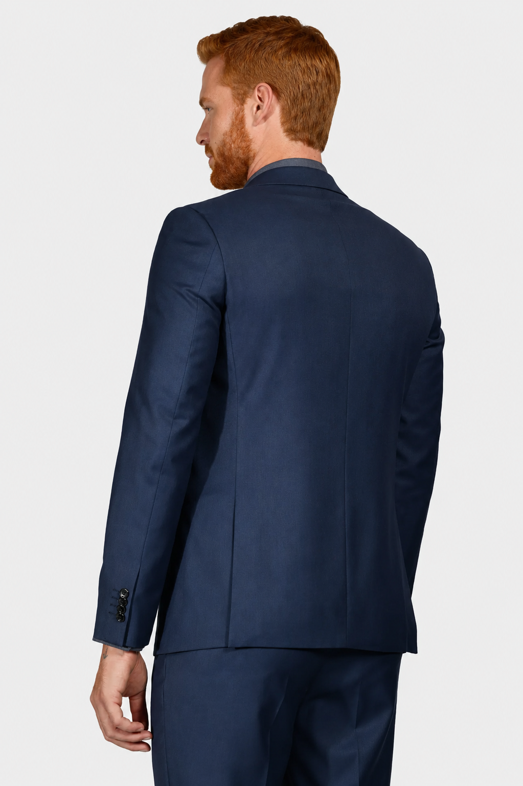 Costume Regular Italiano Microfibra - Azul Marinho