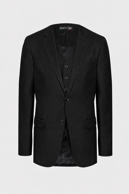 Terno Regular Italiano Microfibra - Preto