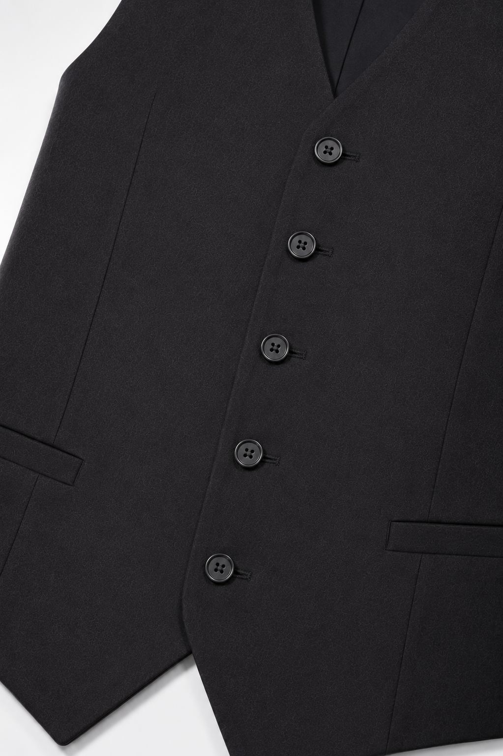 Colete Regular Italiano Microfibra - Preto