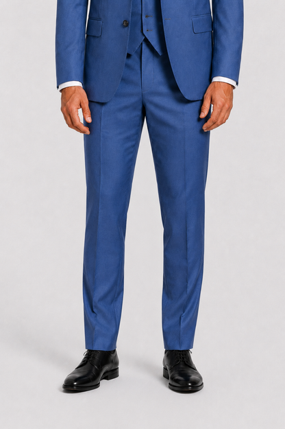 Terno Slim Italiano Poliviscose - Azul Índico