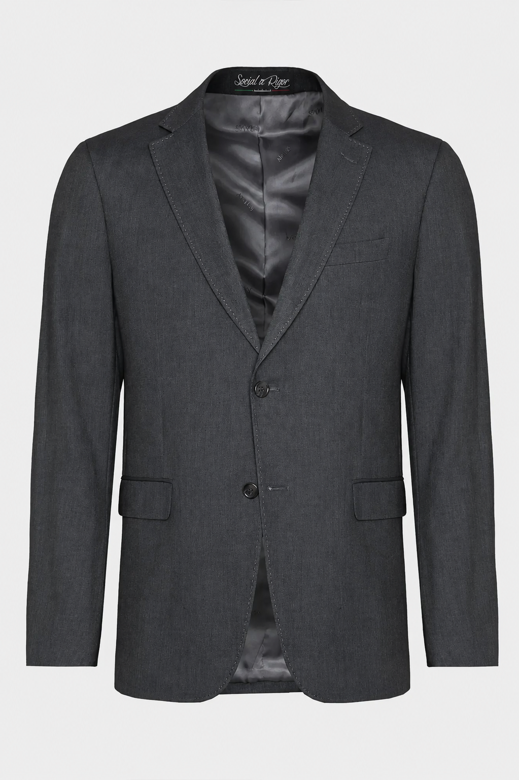 Costume Regular Italiano Microfibra - Chumbo