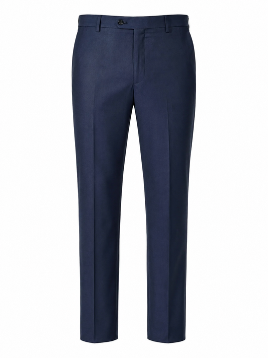 Calça Regular Italiano Microfibra - Azul Marinho