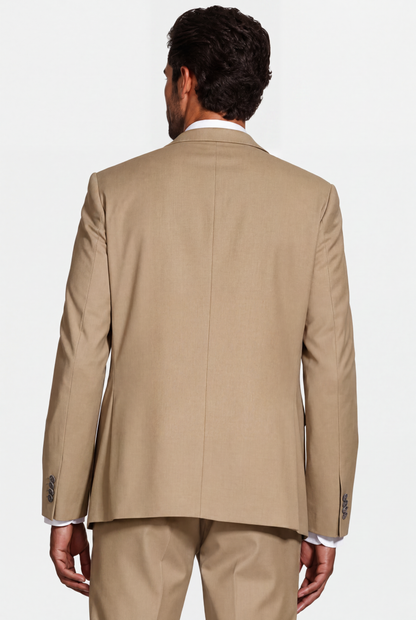 Blazer Slim Italiano Poliviscose Cáqui