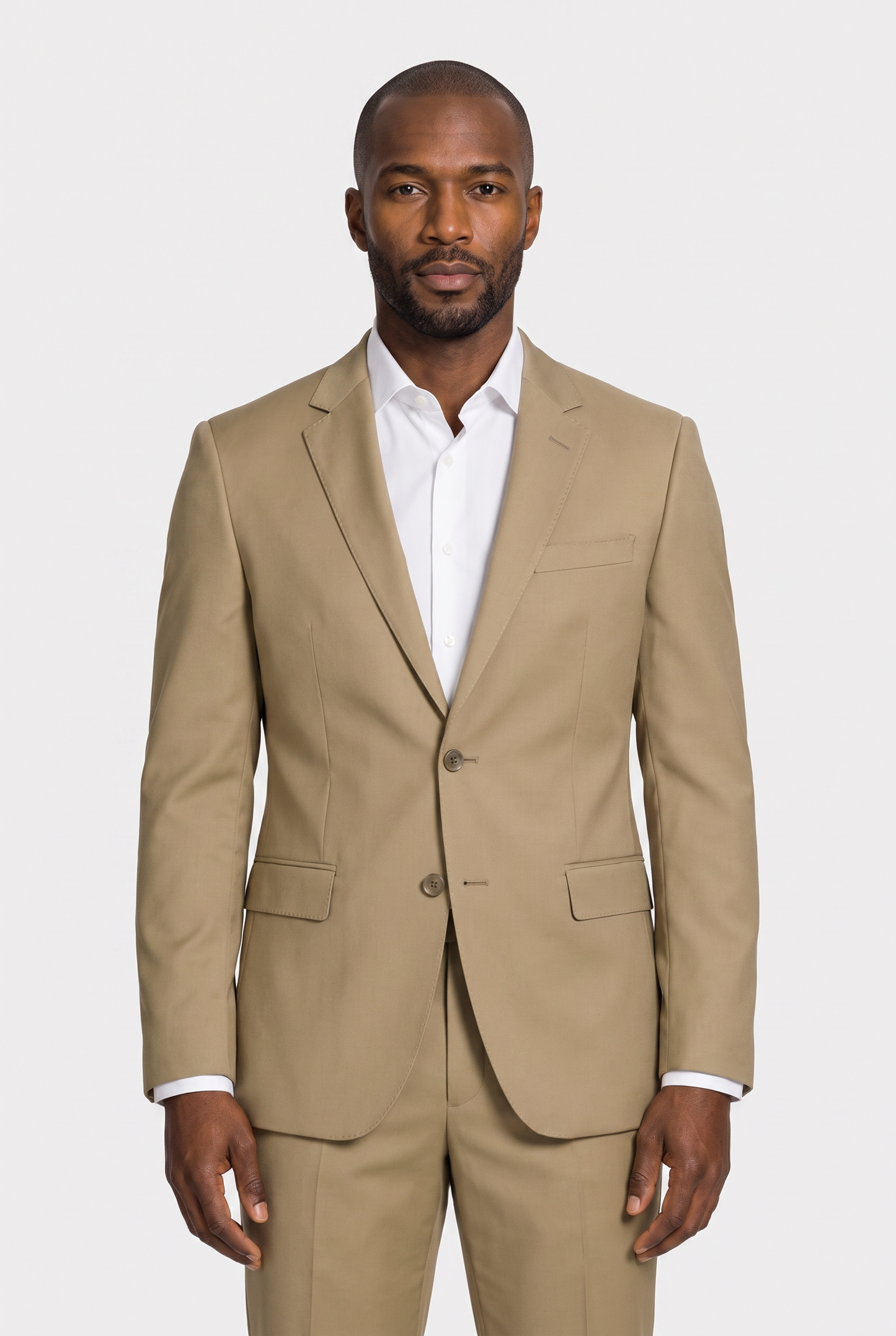 Costume Regular Italiano Microfibra Cáqui