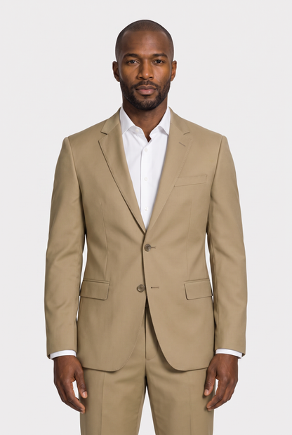 Costume Regular Italiano Microfibra Cáqui