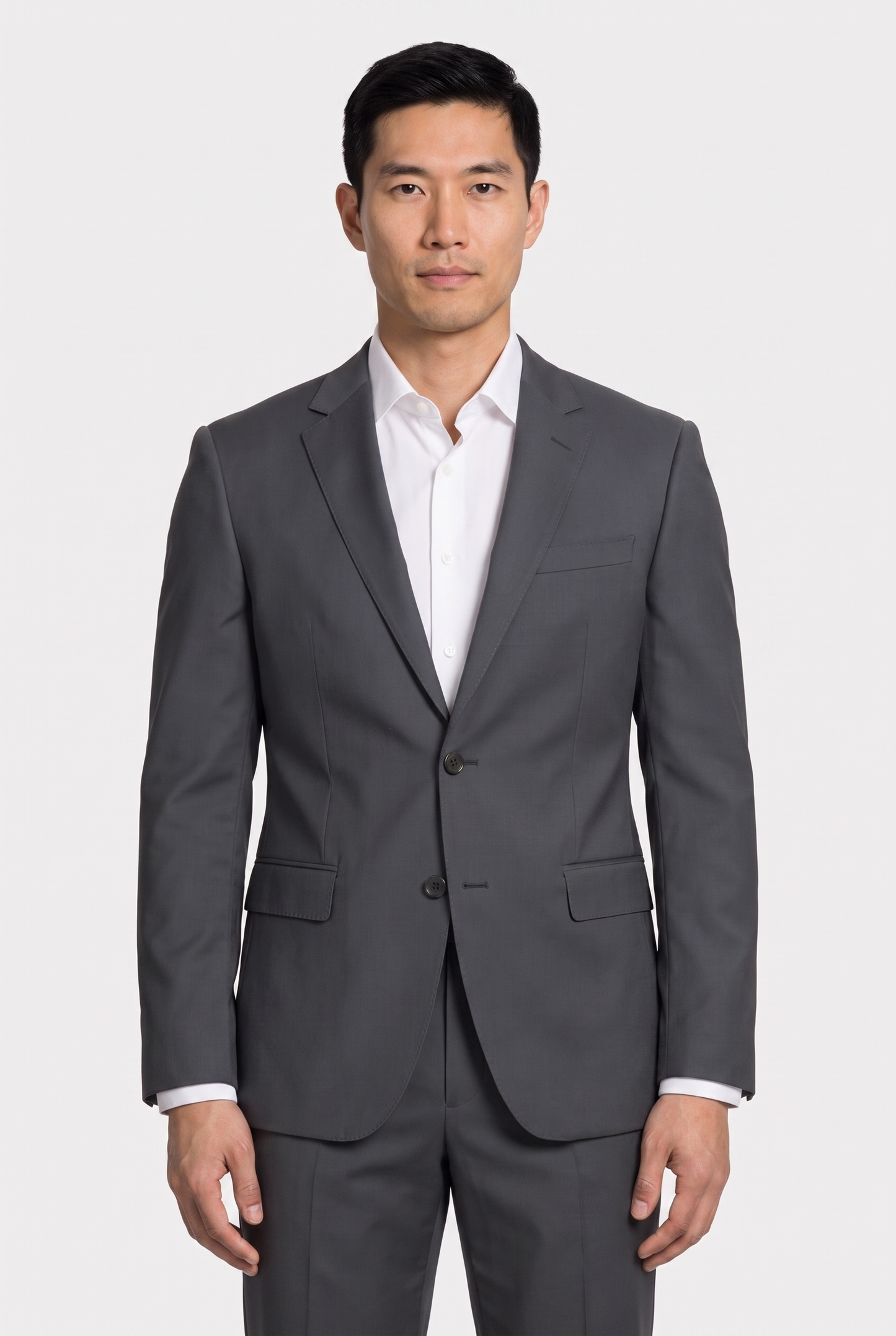Costume Regular Italiano Microfibra Grafite