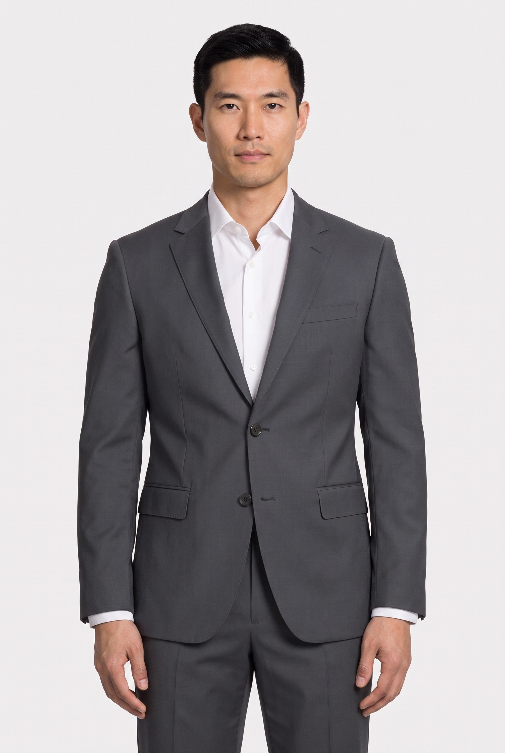 Costume Regular Italiano Microfibra Grafite