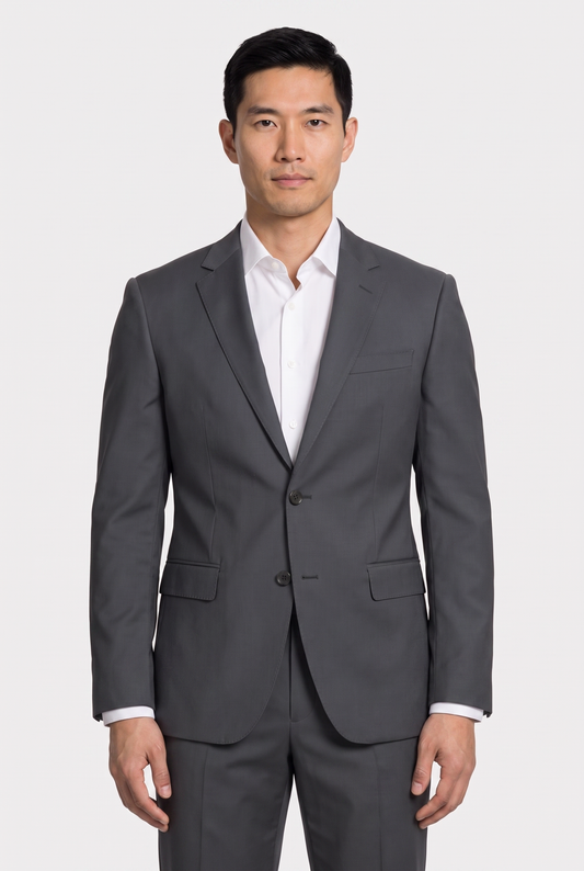 Costume Regular Italiano Microfibra Grafite