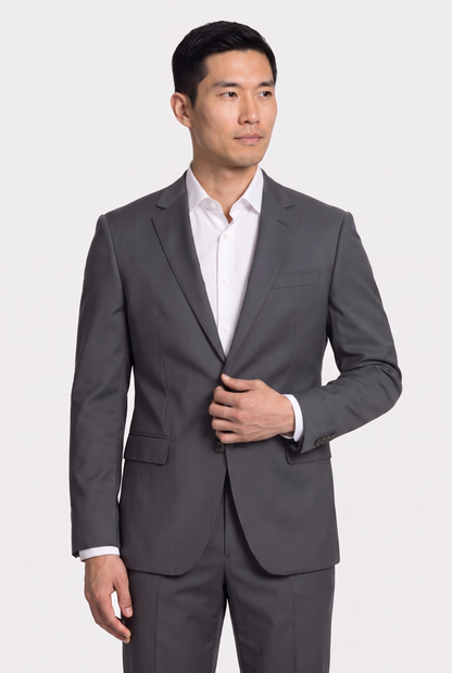Costume Regular Italiano Microfibra Grafite
