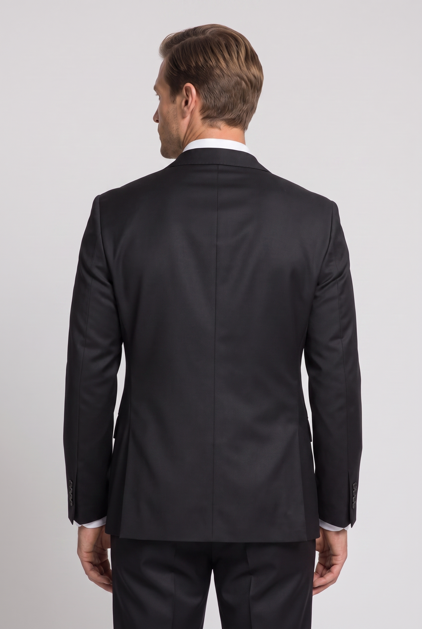 Costume Slim Italiano Poliviscose Preto