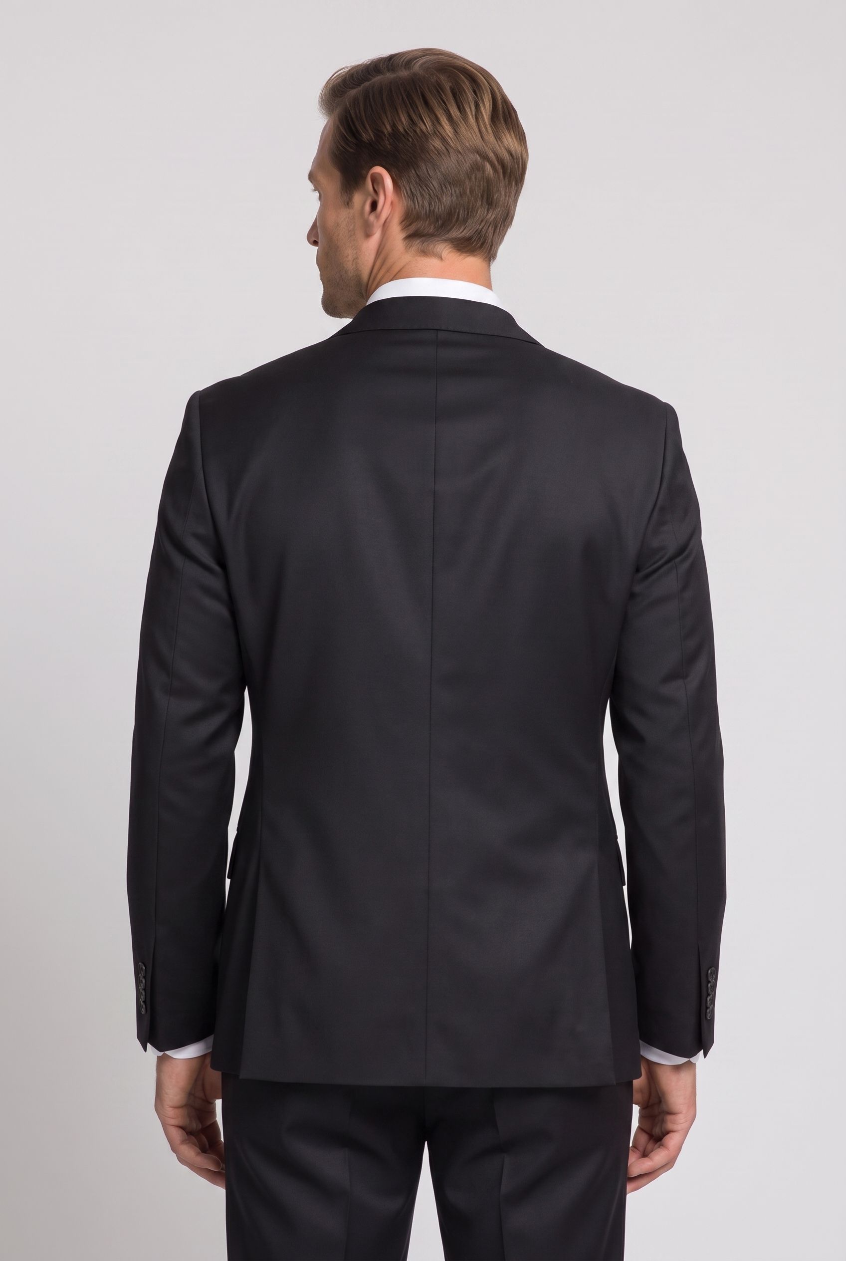 Costume Slim Italiano Poliviscose Preto