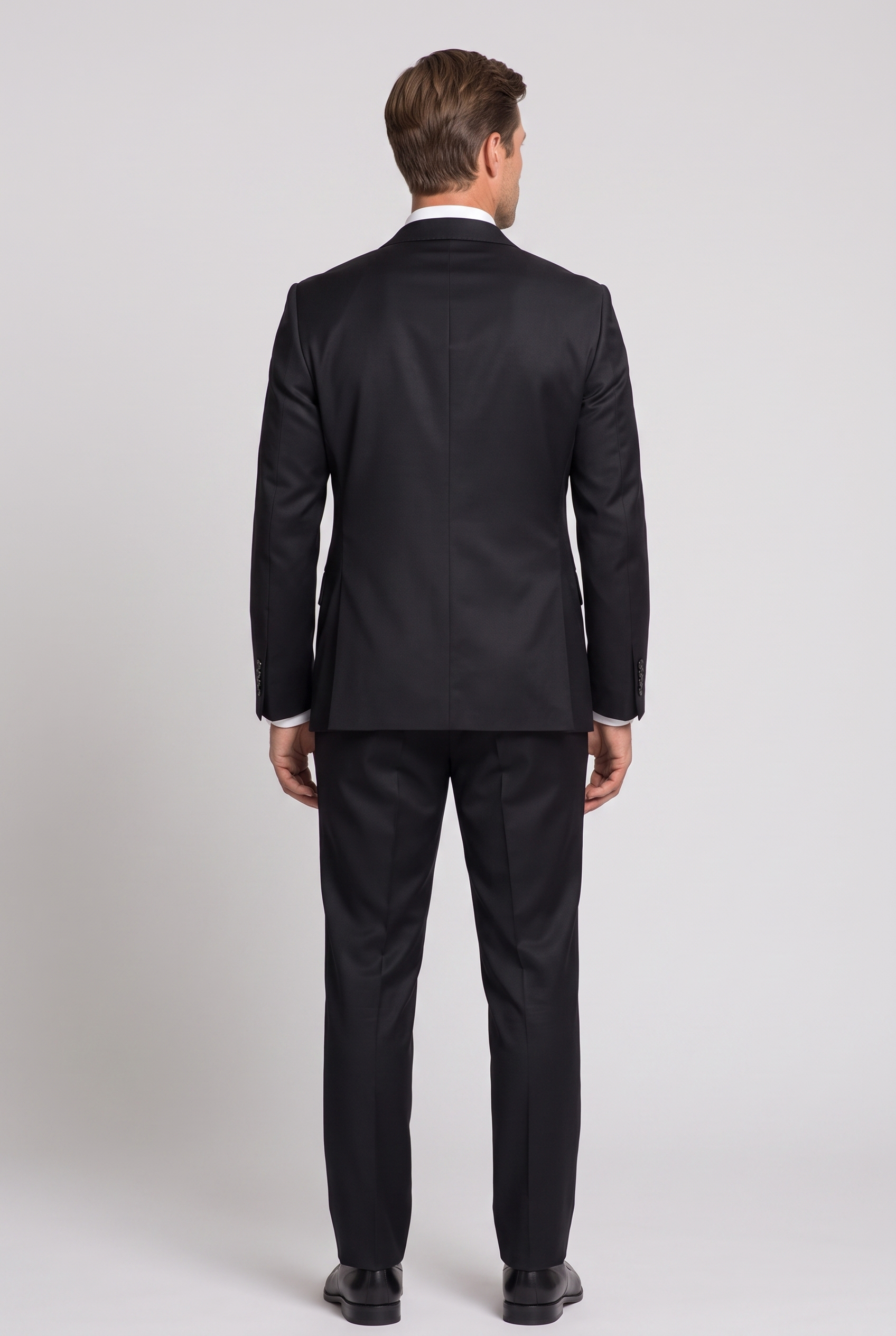 Costume Slim Italiano Poliviscose Preto - detalhe