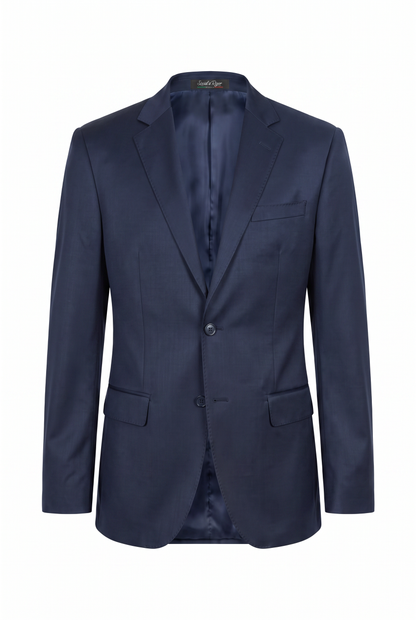 Blazer Slim Italiano Poliviscose Azul Marinho - produto com etiqueta Social à Rigor