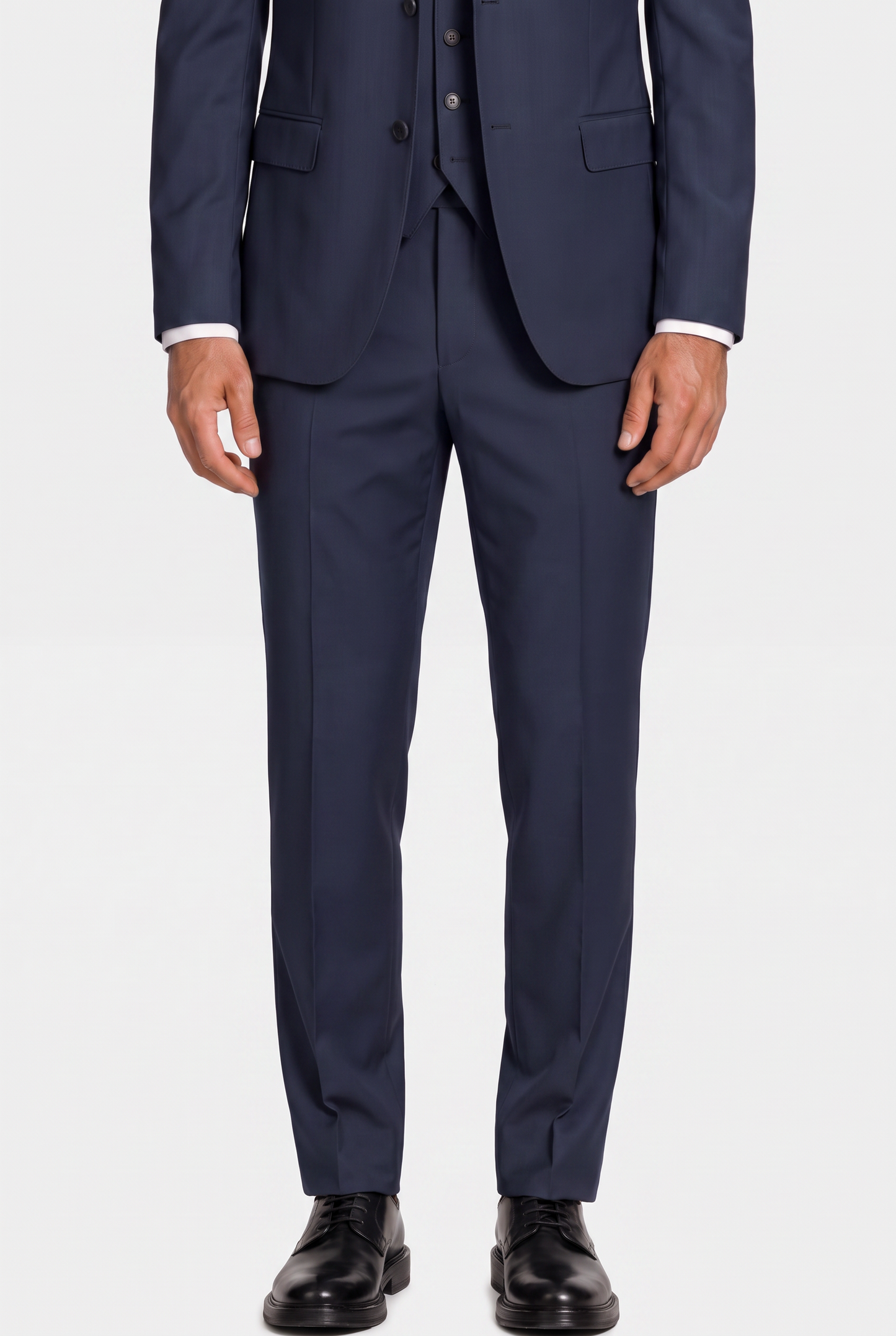 Terno Slim Italiano Poliviscose Azul Marinho - detalhe