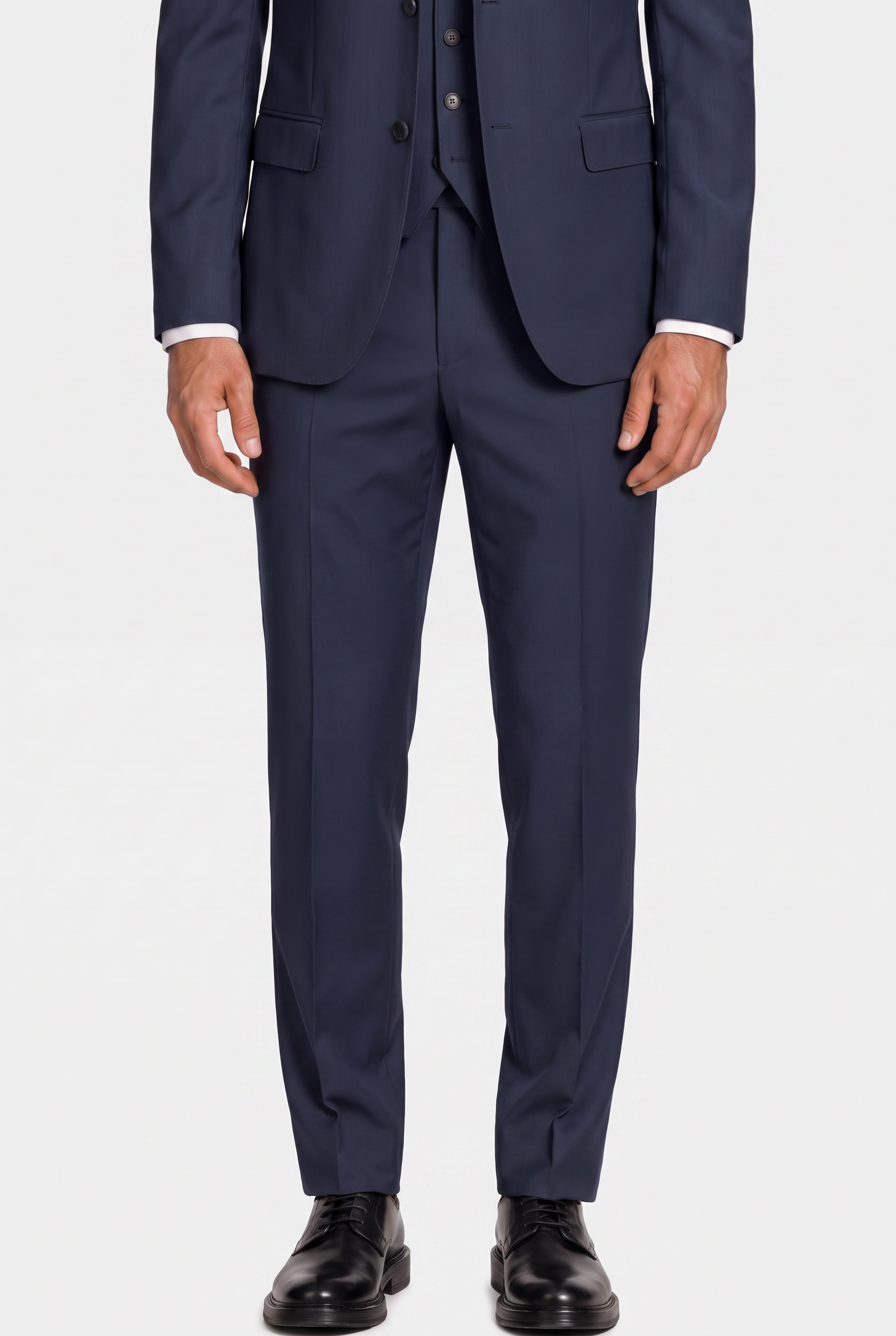 Terno Slim Italiano Poliviscose Azul Marinho - detalhe