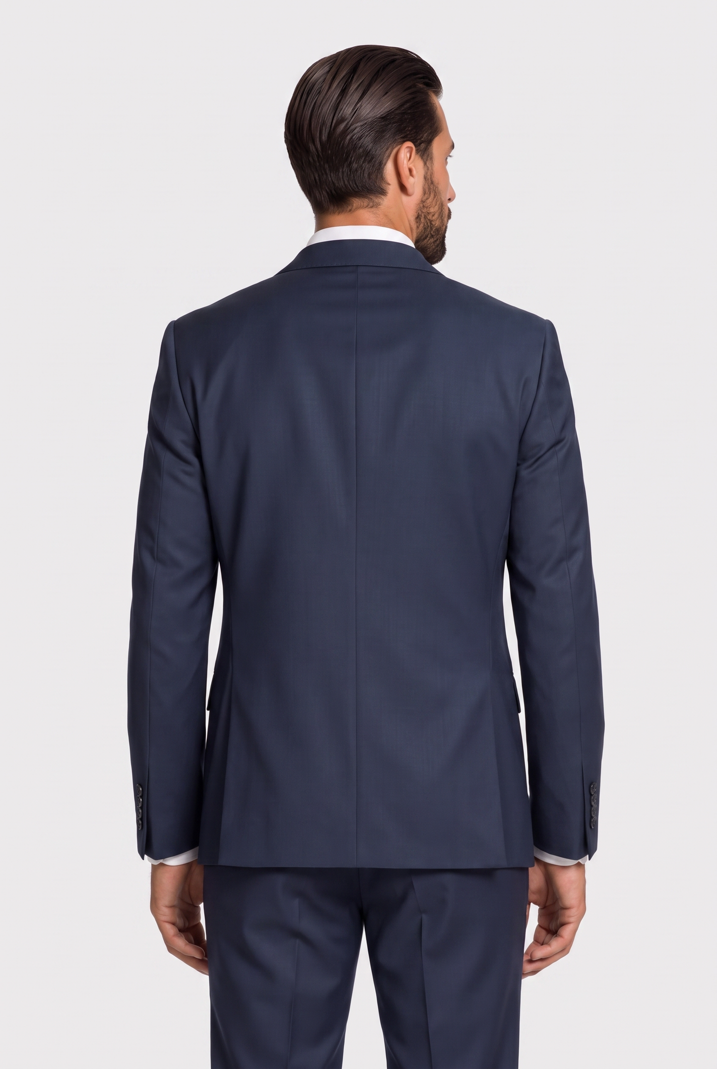 Terno Slim Italiano Poliviscose Azul Marinho - detalhe