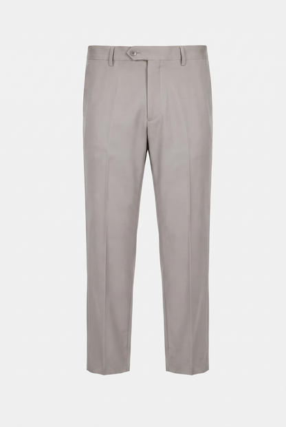 Terno Slim Italiano Poliviscose Cinza Claro - calça
