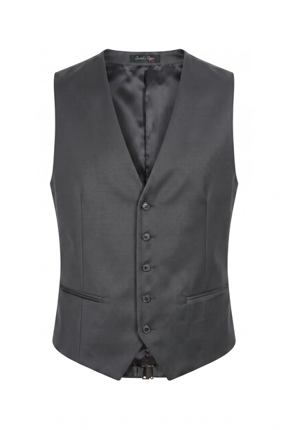 Colete Slim Italiano Poliviscose Chumbo - produto com etiqueta Social à Rigor