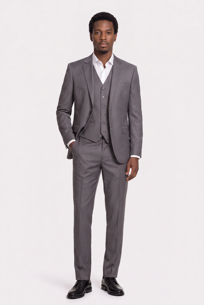 Blazer Slim Italiano Poliviscose Chumbo