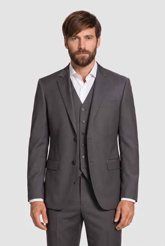 Terno Slim Italiano Poliviscose Grafite