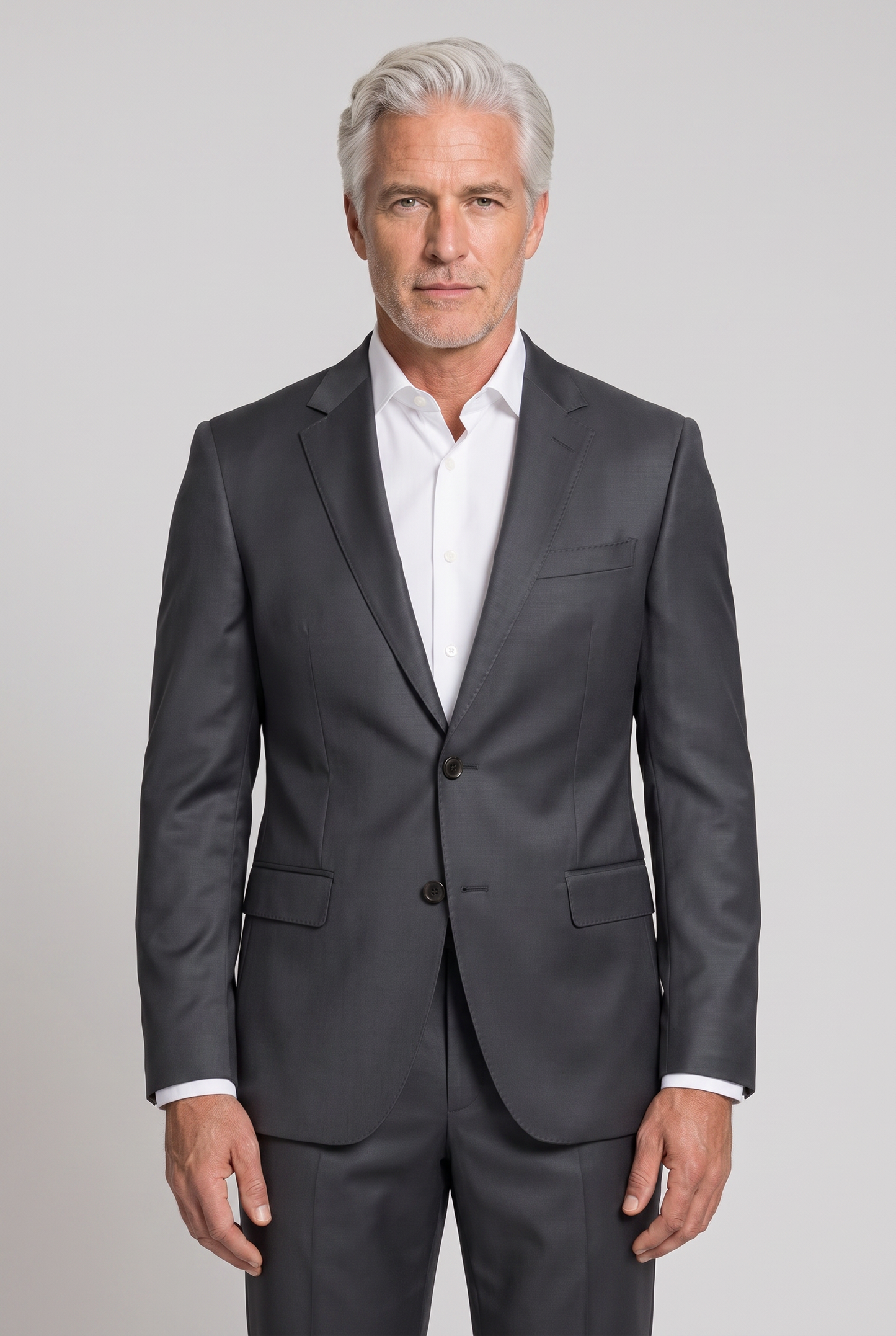 Costume Slim Italiano Poliviscose Grafite