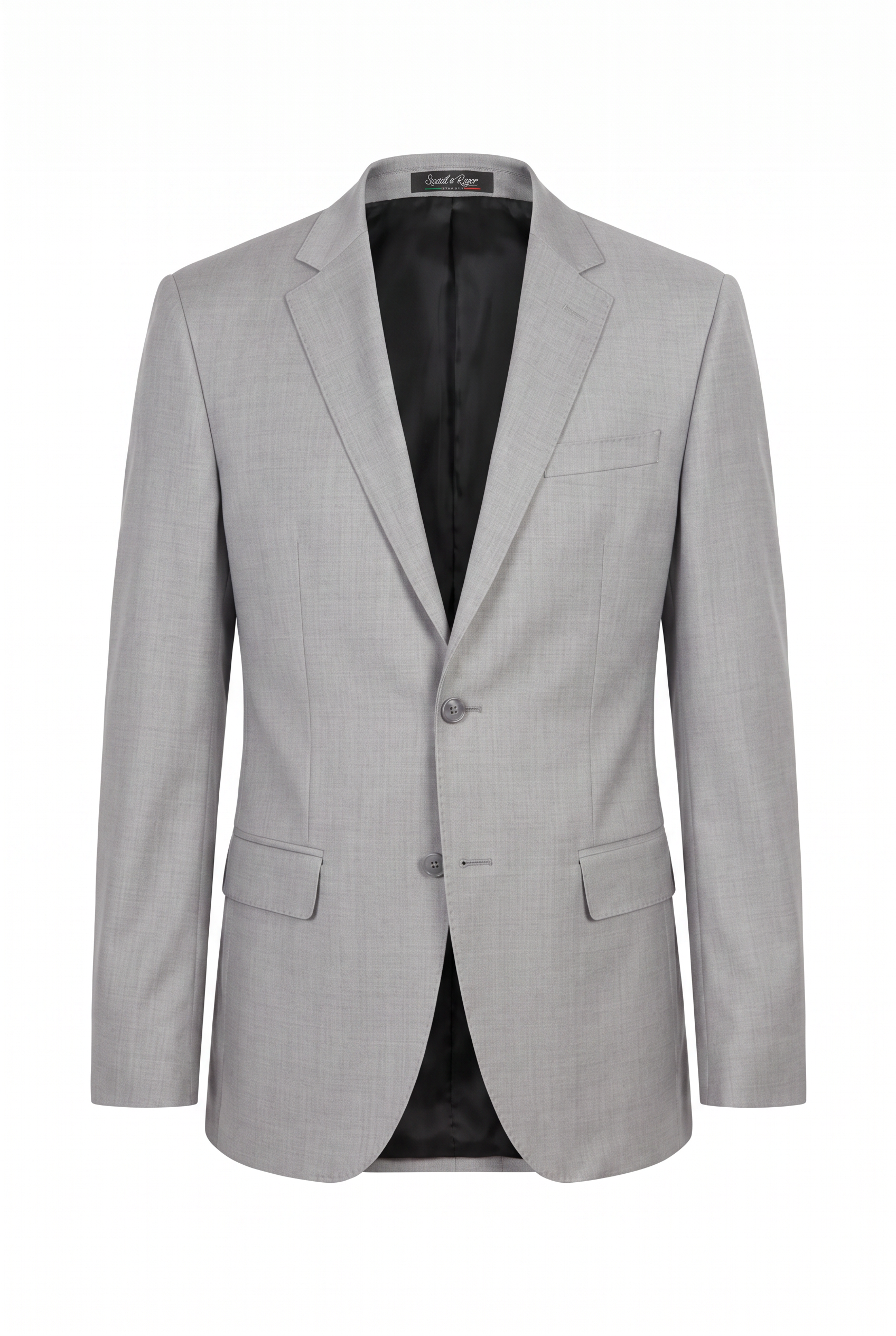 Costume Slim Italiano Lã Fria Cinza Claro - paletó com etiqueta Social à Rigor