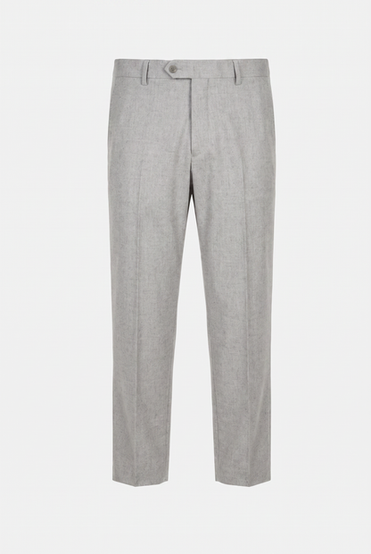 Costume Slim Italiano Lã Fria Cinza Claro - calça