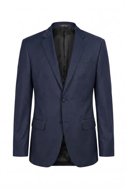 Costume Slim Italiano Lã Fria Azul Marinho - paletó com etiqueta Social à Rigor