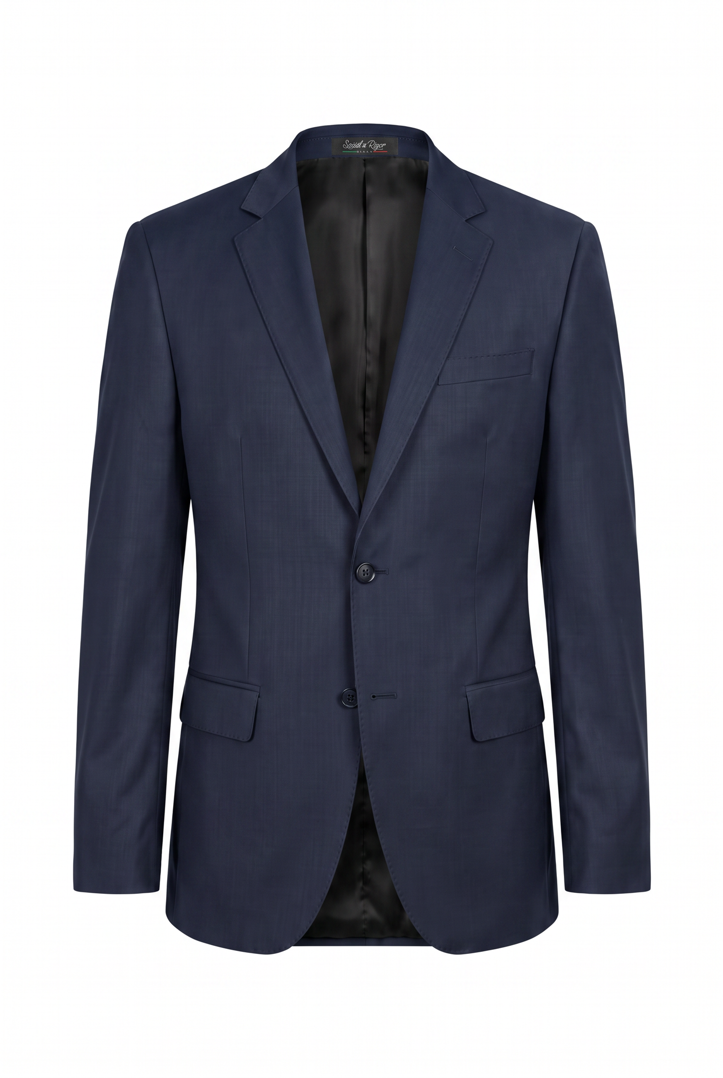 Terno Slim Italiano Lã Fria Azul Marinho - paletó com etiqueta Social à Rigor