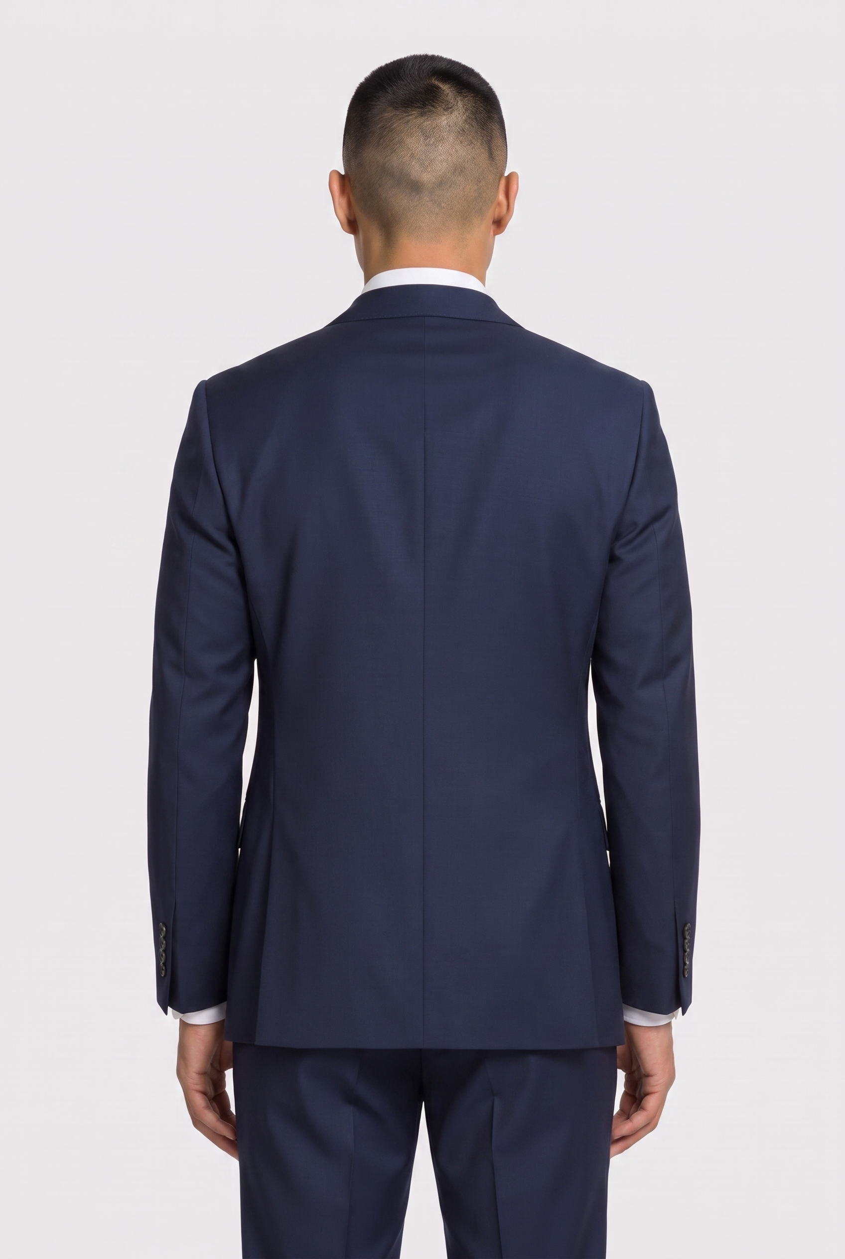 Blazer Lã Fria Azul Marinho - costas