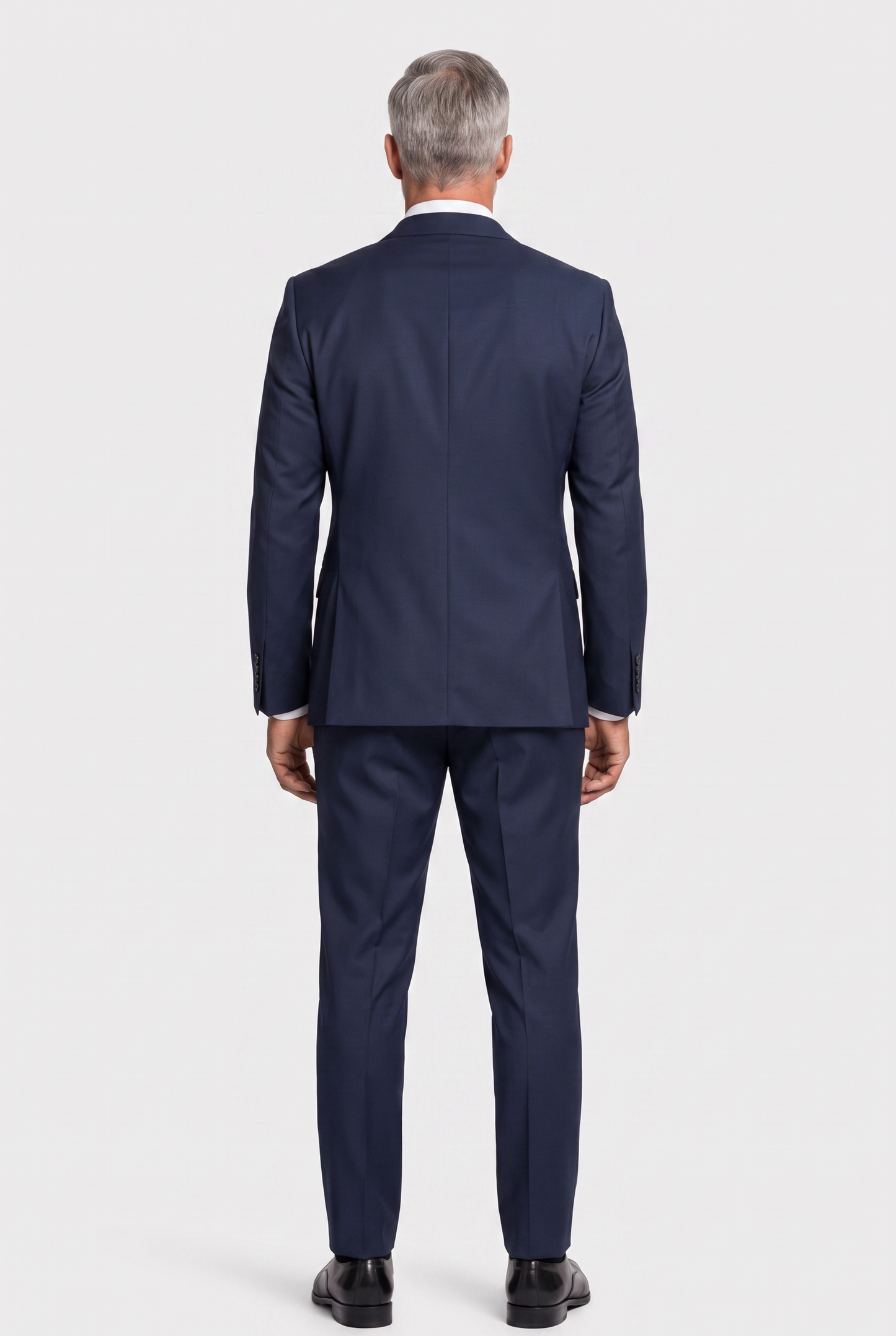 Costume Slim Italiano Lã Fria Azul Marinho - detalhe