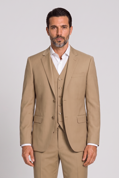 Blazer Lã Fria Cáqui - frente