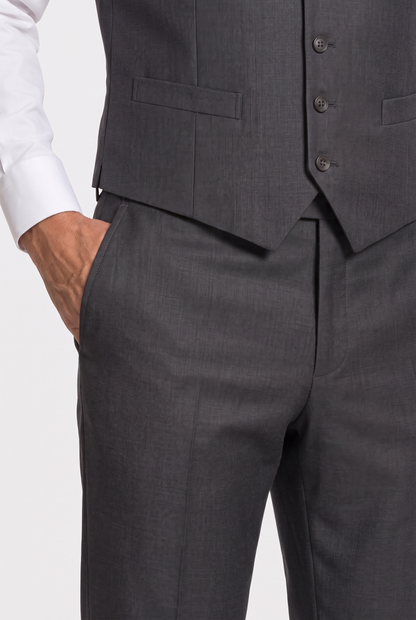 Terno Slim Italiano Lã Fria Grafite - calça