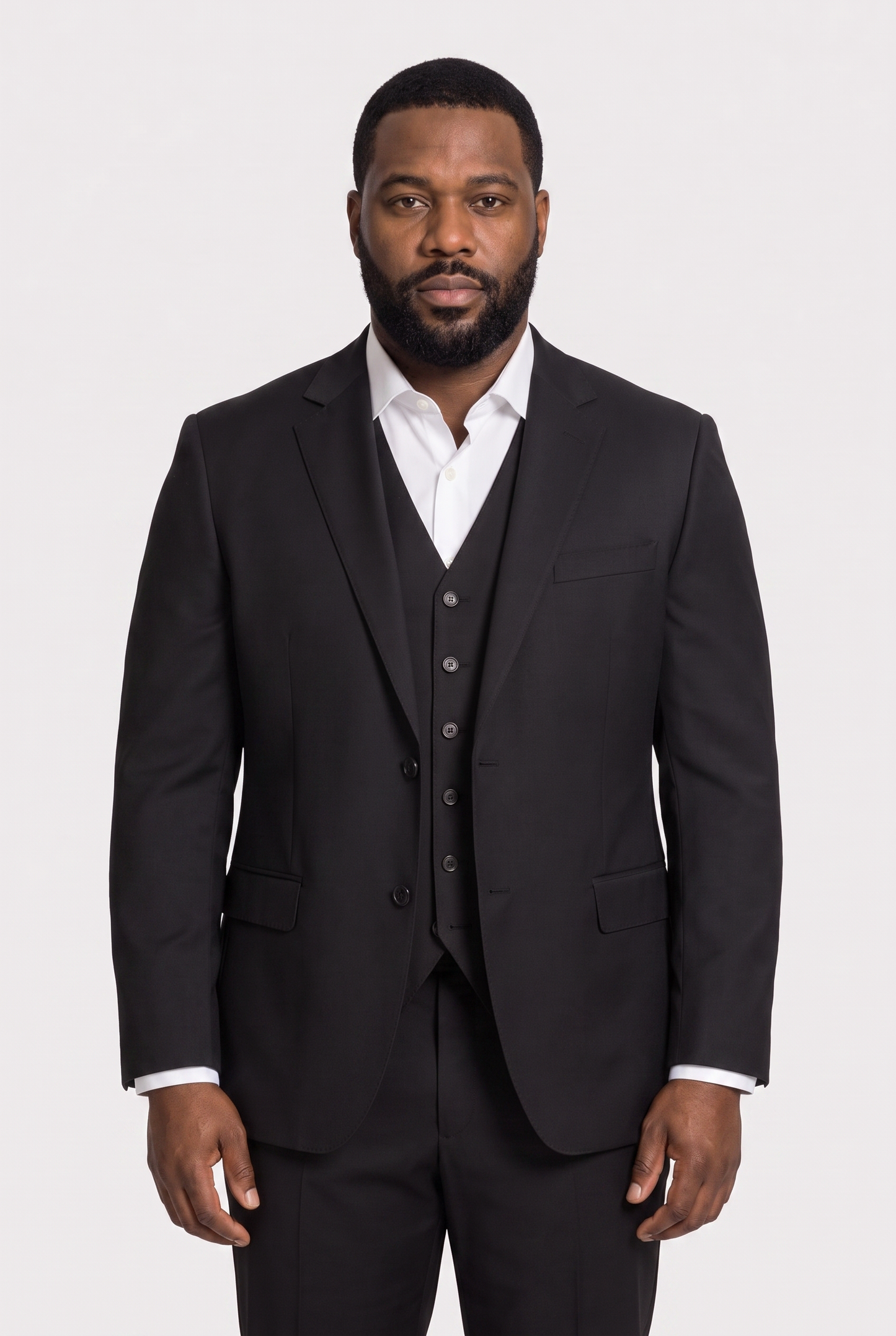 Terno Plus Size Microfibra Preto